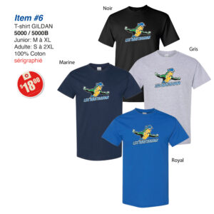 Item 06 École Bourdon Courval T-Shirt Gildan 5000 5000B 2025